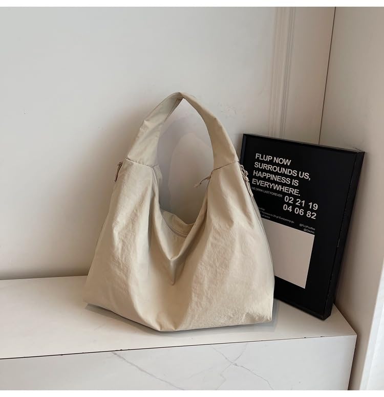 Sujpjheed Axelväska Tote Bag för Män och Kvinnor, Stor Kapacitet, A4-storlek, Lättviktig, Perfekt för Pendling, Resor, Snygg, Populär, Stor