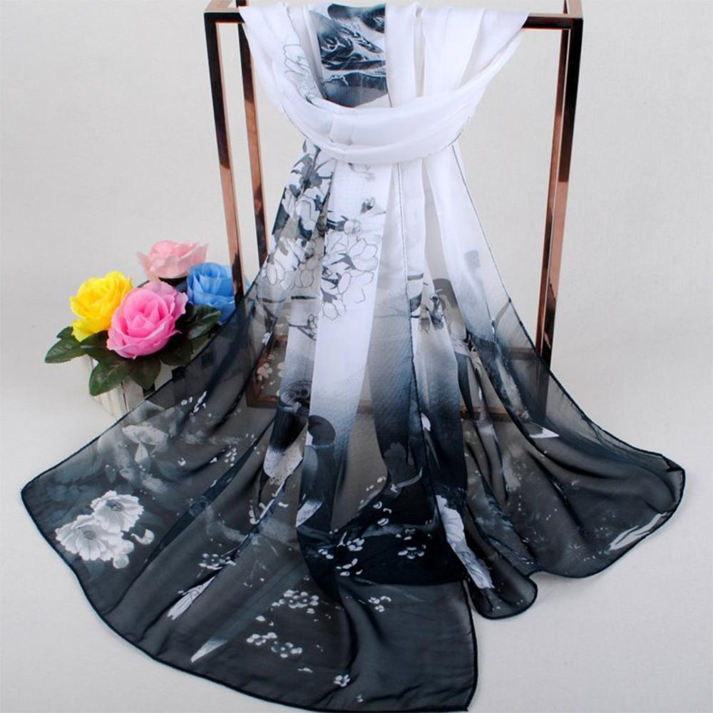 Breathable Long Chiffon Scarf Big Size Muslim Headband Fashion Wrap Hijab  Women