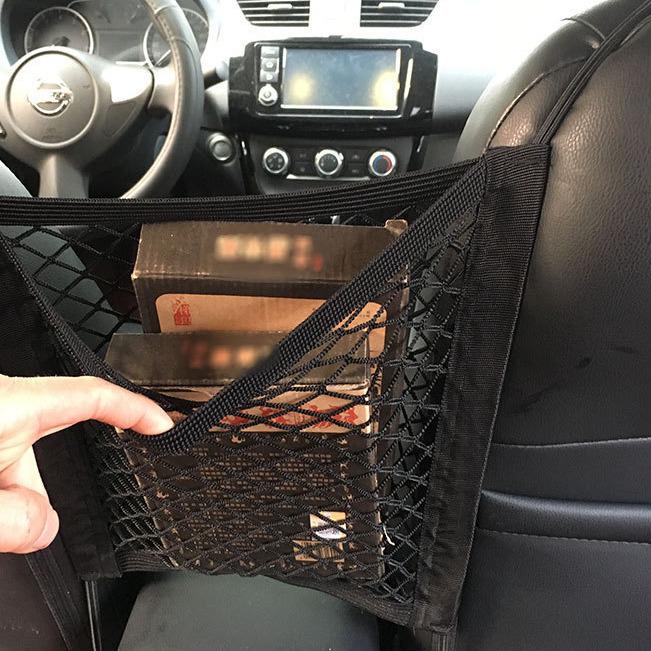 Car Seat Mesh Pocket: Pet, Child, Front & Back Storage Bag