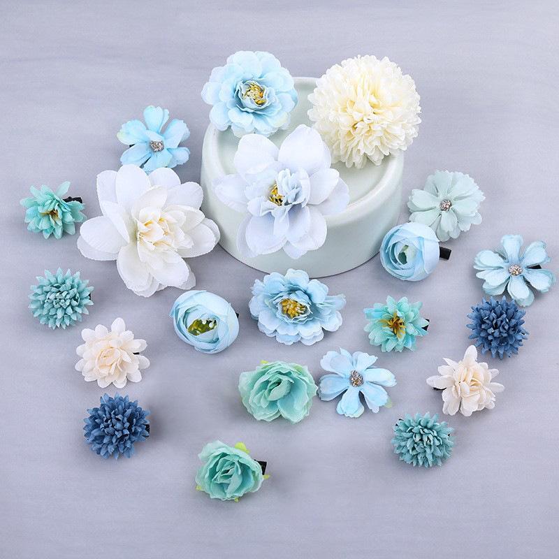 21PCS Artificial Flower Party Home Room Decor Mariage Garden Wedding Decoration Artificial Flower DIY Bride Gift Accessories