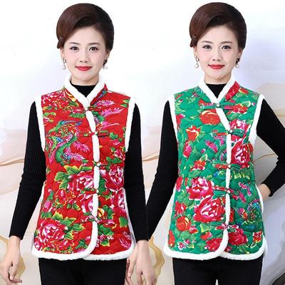 Cappotto con stampa gilet caldo e alla moda per le mamme comode