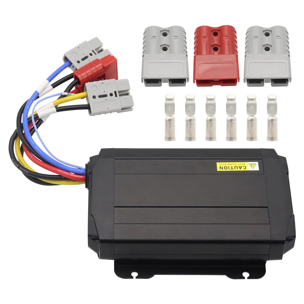 12-24V 25A DC Solar Dual Input Battery Charger Fit for RVs Campers Trailers Boat
