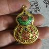 Vietnamese Sand Gold Maitreya Buddha Pendant Necklace for Men & Women