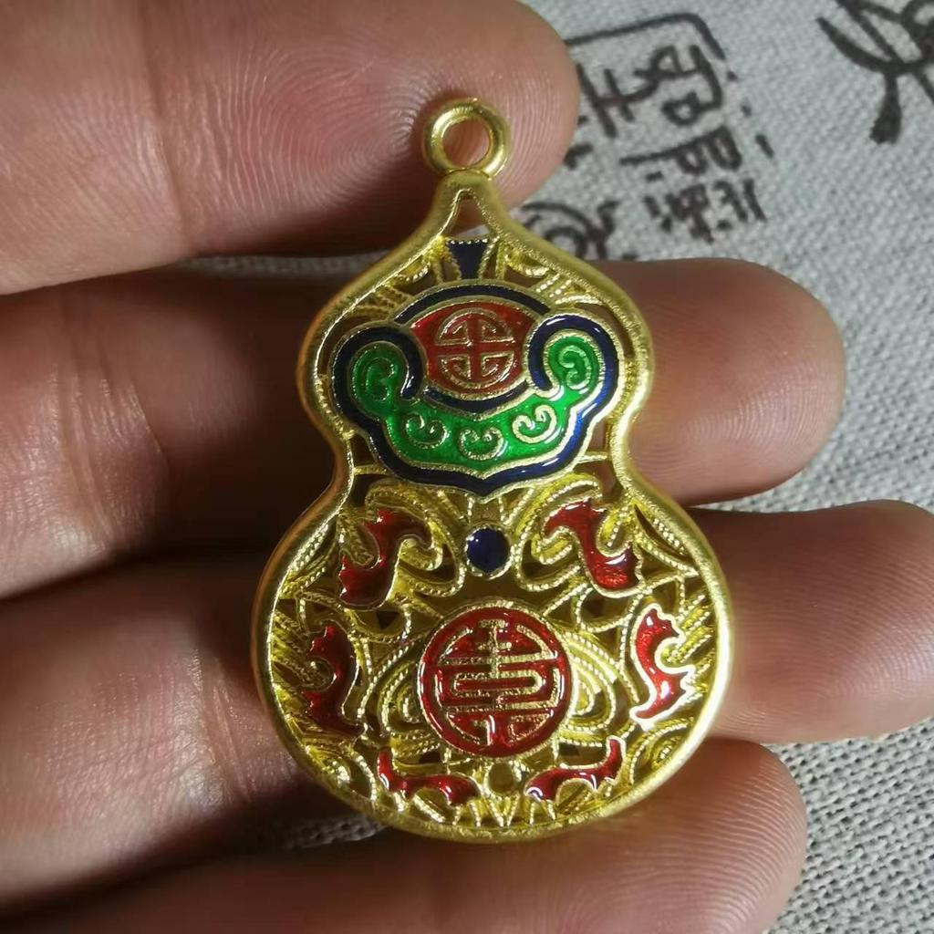 Vietnamese Sand Gold Maitreya Buddha Pendant Necklace for Men & Women
