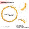 Womens Dopamine Color Round Beaded Natural Stone Clavicle Necklace