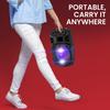 PYLE Wireless Bluetooth Portable Speaker with Max Rechargeable Perfect for and Features Include Flashing Party and a PPHP834B 8-inch 300-Watt Output,