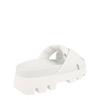Ferragamo Air Lug Leather Slides White