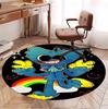 Huggy Wuggy Pattern Round Rug, Indoor/Outdoor Mat, for Picnic, Gameroom, Bedroom, Office, Living Room, Home Decor Carpet, Birthday Gift