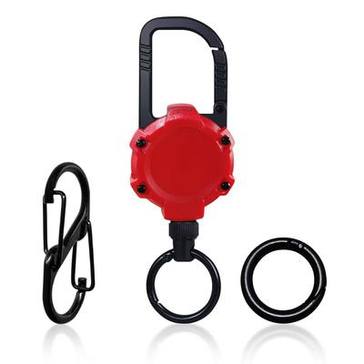Carabiner, Small Keychain, Key Ring, Reel Keychain, Strong Keychain, Metal