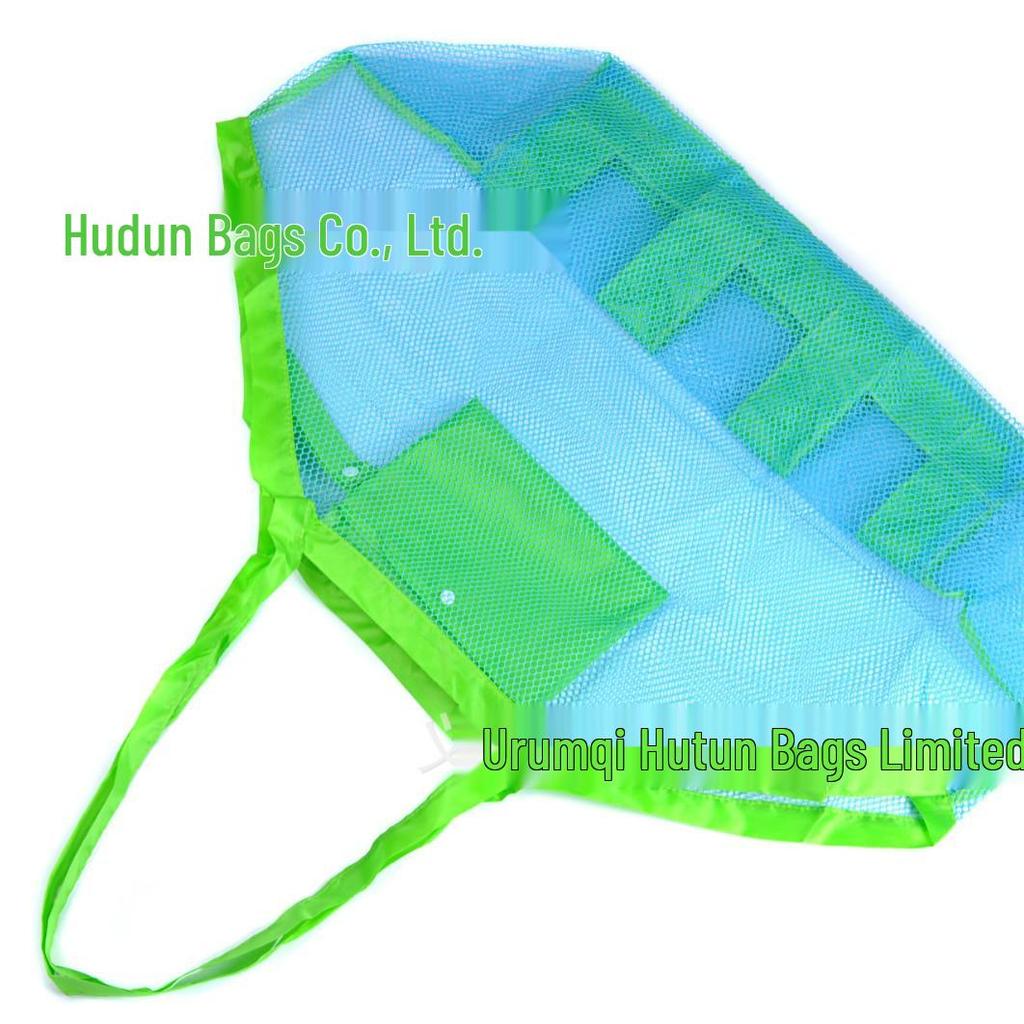 Foldable Mesh Beach Bag for Kids' Toys & Sand Tools - Quick Storage Solution