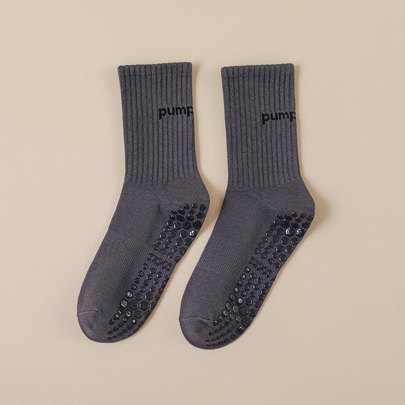 Female Summer Professional Yoga Fitness Exercise Running Jump Non-slip Home Indoor Tube Socks