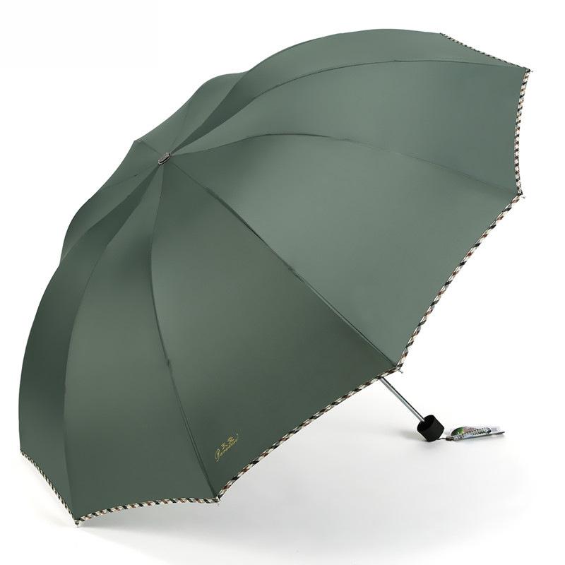 Large Folding Umbrella for Two or Three People with Sun Protection and Anti-UV Features