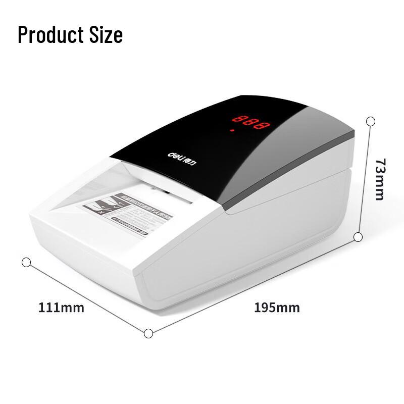 Deli 2119 Portable Rechargeable RMB Counterfeit Detector