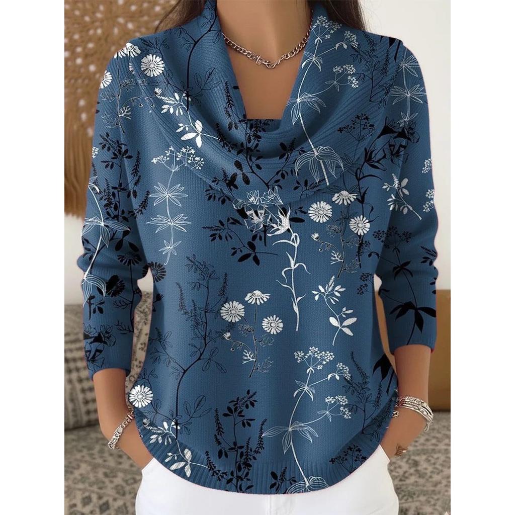 Damen Pullover Herbst Winter Mode Lässig Europäischer Amerikanischer Stil Warm Gemütlich Strick Oberteil