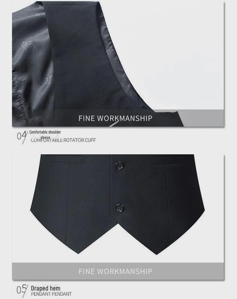 Men's Fashion Slim Fit Vest: Stylish Spring/Autumn Korean & British Style