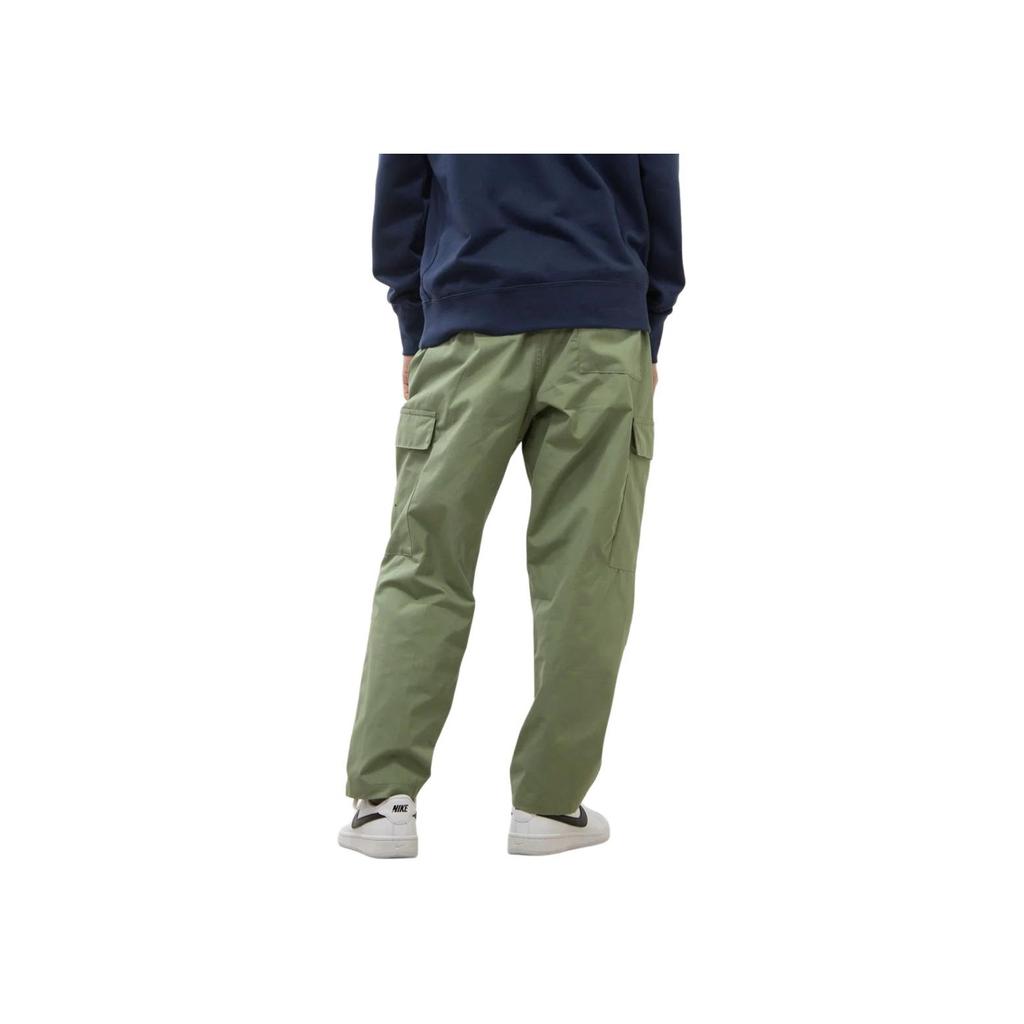 Nike Einfarbige gewebte Cargohose für Herren, mittlere Taille, Hosen, Grün FZ4731-386
