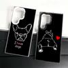 French Bulldog Black Desgin Shockproof Phone Case for Samsung Galaxy S26 Edge S25 Ultra S24 FE S23 Plus S21 Cover Anti Fall Fund