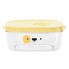 Food Storage Container Transparent No Odor Microwave Box Highly Sealed Oblong Shape Storage Vegetable Cartoon Printing Food