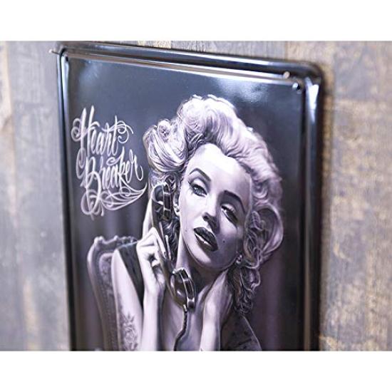 Akizuki Trading Design Accessories HEART BREAK S Antique Metal Plate Z236