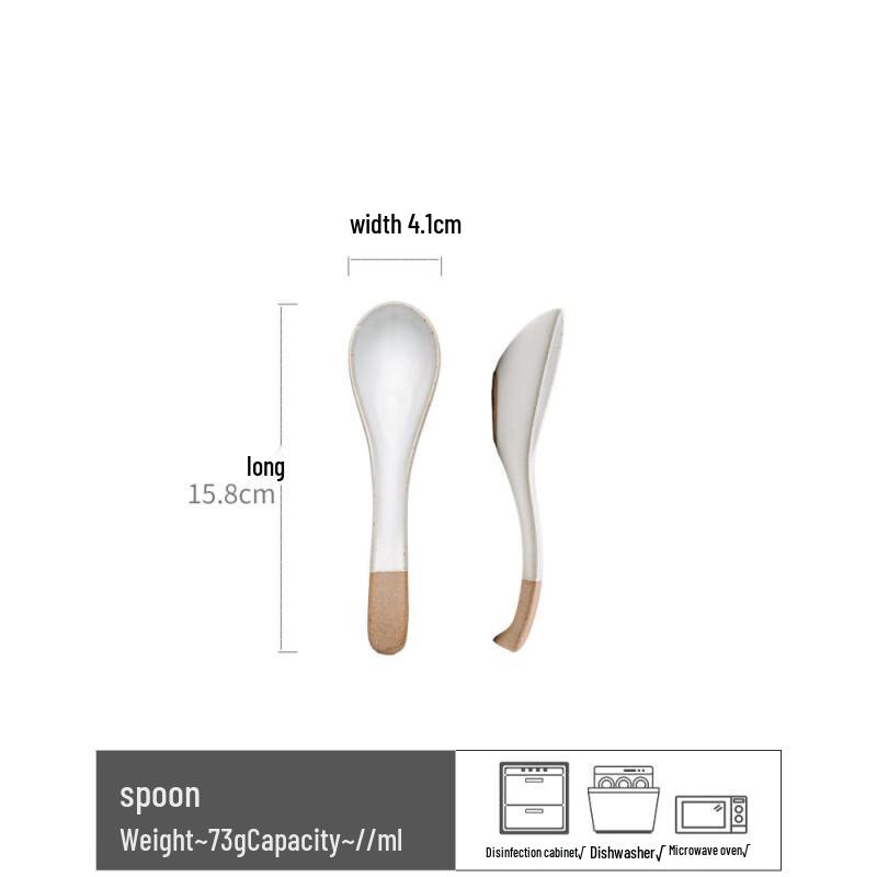 

Vintage Ceramic Soup Spoon