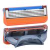 4Pcs/pack Razor Blade For Men Shaving Safety,5 Layers Shaver Cassette For Machine