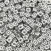 Acrylic English Letter Cube Beads For DIY Necklace Bracelet Earrings Jewelry Making Craft Accessories