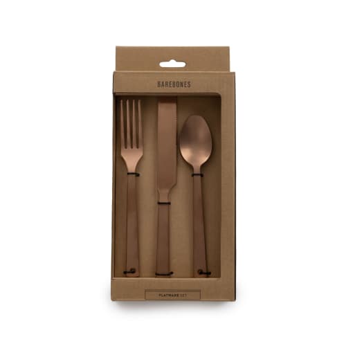 Barebones Living Camping Flatware FNS Set of 2, 2023 Model, 20235025 036 Copper