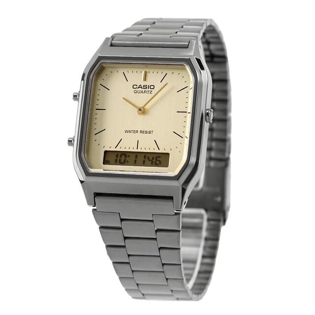 

Дешевые винтажные кварцевые часы CASIO [Casio Casio] Мужские женские AQ-230GG-9A [Товар]