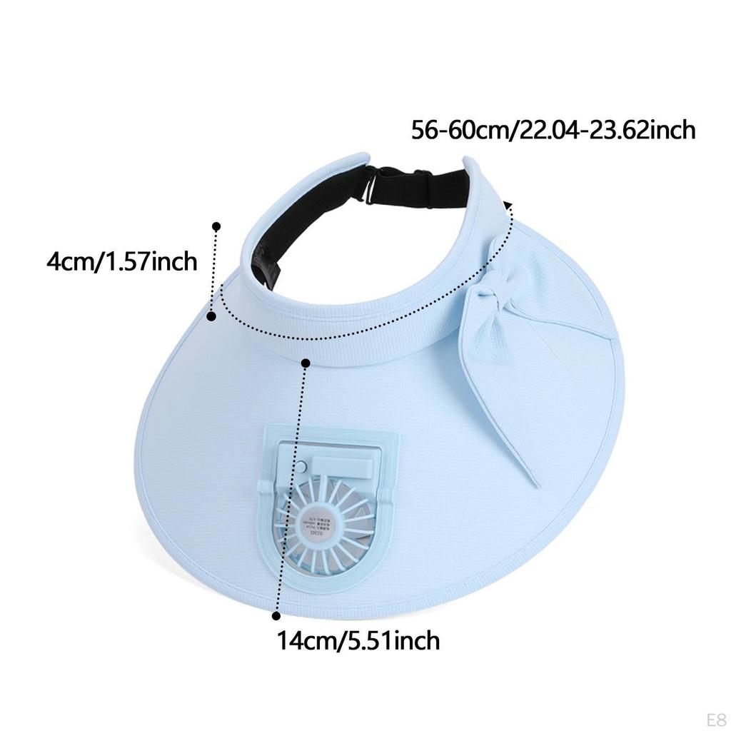 Adjustable Fan Visor for Men And Women in Outdoor Settings
