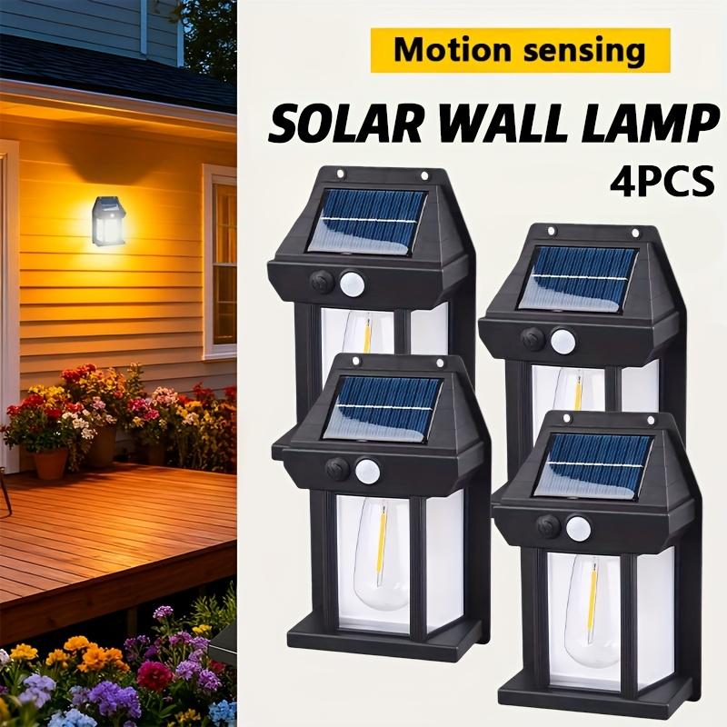 Solar Motion Sensor Outdoor Light, LED Street Light, Semi Embedded Installation, Suitable for Steps, Courtyards, Porches, Front Doors, Sidewalks