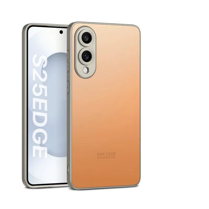 Samsung S25 Edge Ultra Harde Telefoonhoes met TPU Zachte Rand Precisie Schokbestendig Huidgevoel Plastic Beschermhoes voor S25