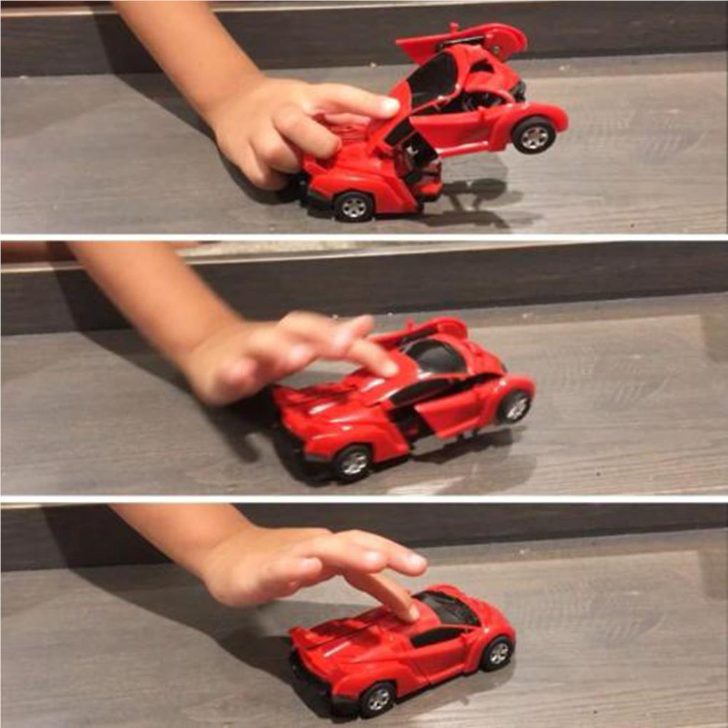 Car Robot Plastics Small Scale Wear-resistance Firmness Vehicles Toys Action Figure Inertial Power Vehicle Robots