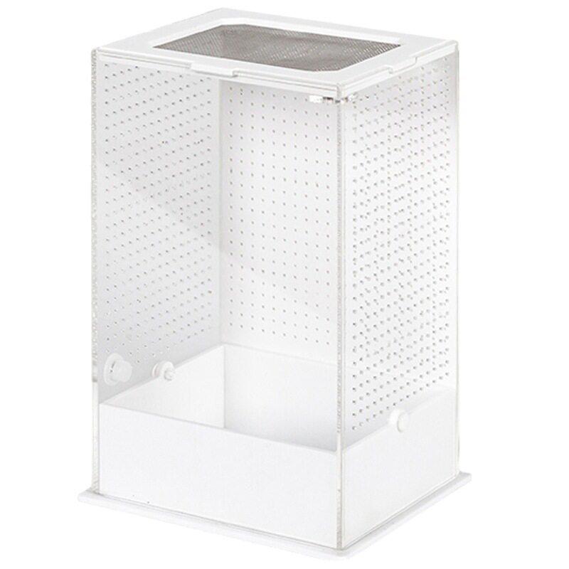 Reptizoo Acrylic Insect Habitat: Bamboo Cage for Cicadas, Mantises, and Crickets