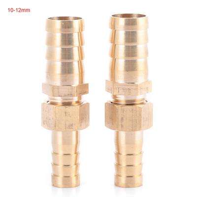 Brass Fitting Hose Barb Tail Reducer Reducing Plug Connector(10mm 12mm 2pcs )