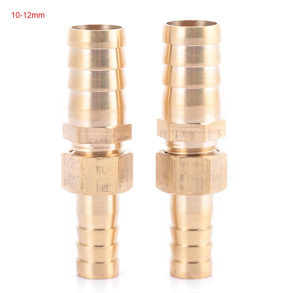 Brass Fitting Hose Barb Tail Reducer Reducing Plug Connector(10mm 12mm 2pcs )