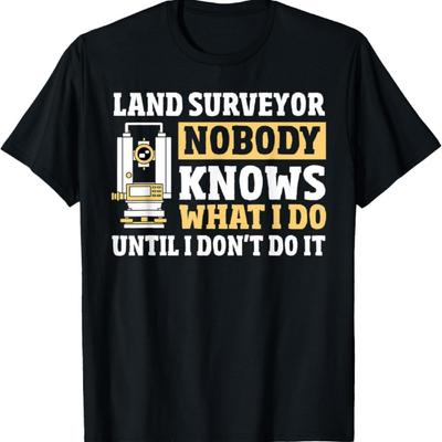 Mathématiques d'arpentage - T-shirt drôle d'arpenteur-géomètre enregistreur foncier