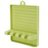 Multifunctional Kitchen Pot Lid Rack Plastic Spatula Storage Holder for Kitchen UtensilsGreen