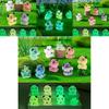 Adorable Resin Luminous Panda Figurines For Garden Decor In 7 Vivid Colors