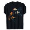 European Sizes Men's Casual  T-Shirt with Vibrant 3D Rooster Print, Crew Neck, Short Sleeve, All-Season Knit Fabric Tee for Weekend Wear