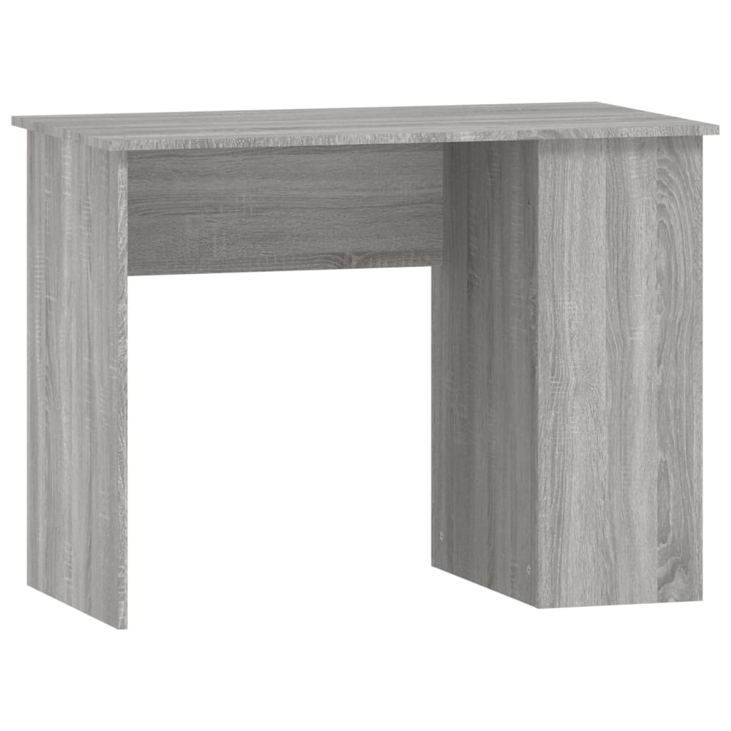 Vidaxl Biurko, Szary Dąb Sonoma, 100X55X75 Cm, Materiał Drewnopochodny
