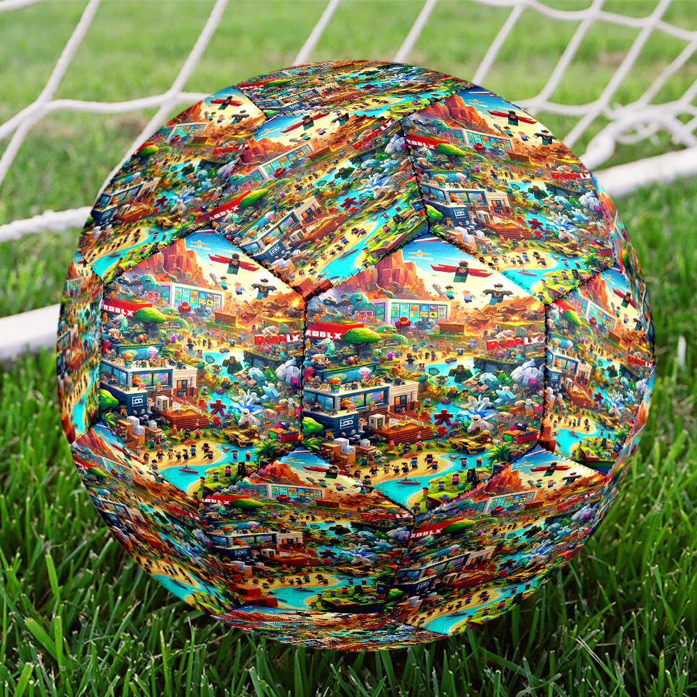 Roblox Theme Size 5 Soccer Ball, Suitable for Both Indoor and Outdoor Matches, a Gift Suitable for Everyone.