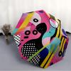 1pc Abstract Art Print Automatic Open/Close Umbrella - Compact Travel Umbrella, Gift for Birthday, yy251208120