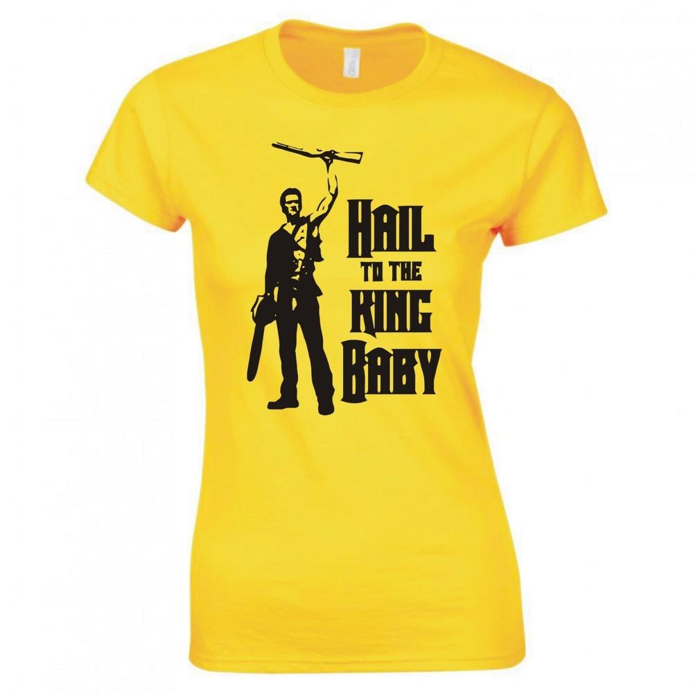 Inspired By The Evil Dead Hail To The King Baby Ladies Skinny Fit Tshirt