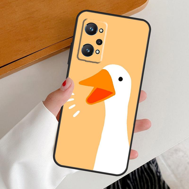 Cartoon Funny Goose For Realme GT7 GT6 15 Pro 10 11 12 13 14 Pro Plus C65 C63 C61 C55 C51 C53 C35 C75 C67 Case