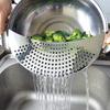 Scurătoare de oale Scurătoare de tigaie pentru bucătărie de acasă Scurgere ușoară a oală Scurtă de oțel din oțel inoxidabil pentru paste spaghete Instrument practic de scurgere