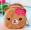 Cartoon Cute Animal Fish Chick Coin Purse Wallet Plush Coin Bag Key Earphone Coin Organizer Pouch Zipper Bag Kids Gifts
