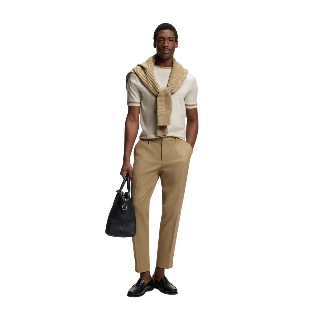 Boss Mens Contrast Tipped Slim T-Shirt