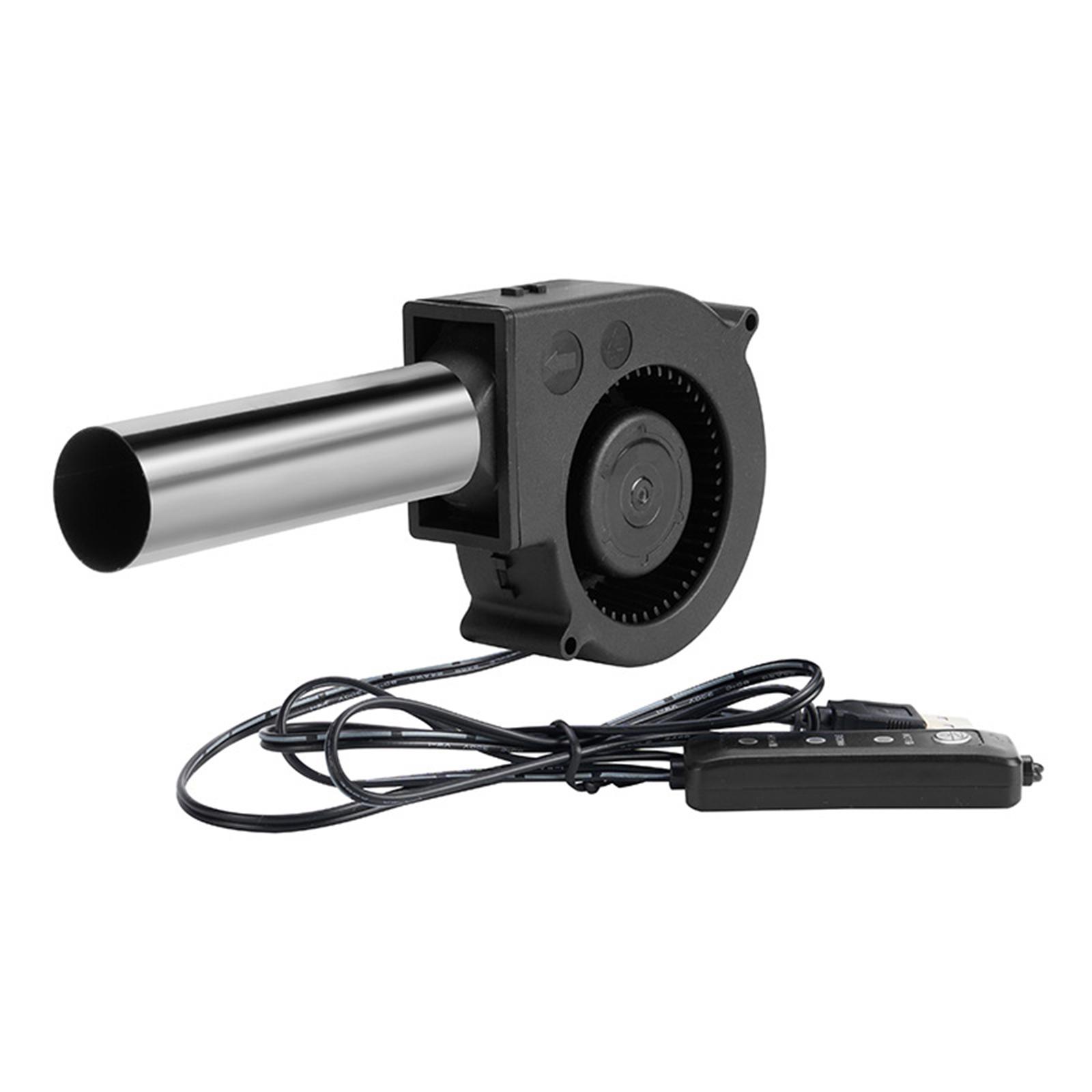

USB Powered 5V Blower Fan With Three Speed Settings For Outdoor Camping BBQ Stove And Fire Pits Efficient Flame Boosting