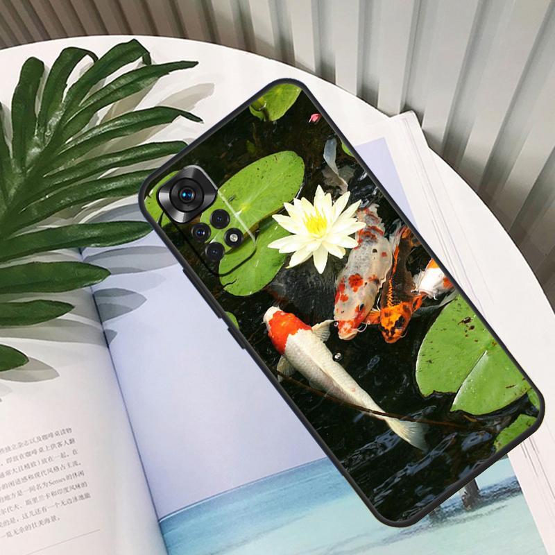 Chinese Koi Fishes Funda For Xiaomi Redmi Note 14 10 11 12 13 15 Pro Plus Case For Redmi 15 15C 14C 12C 10C 13C