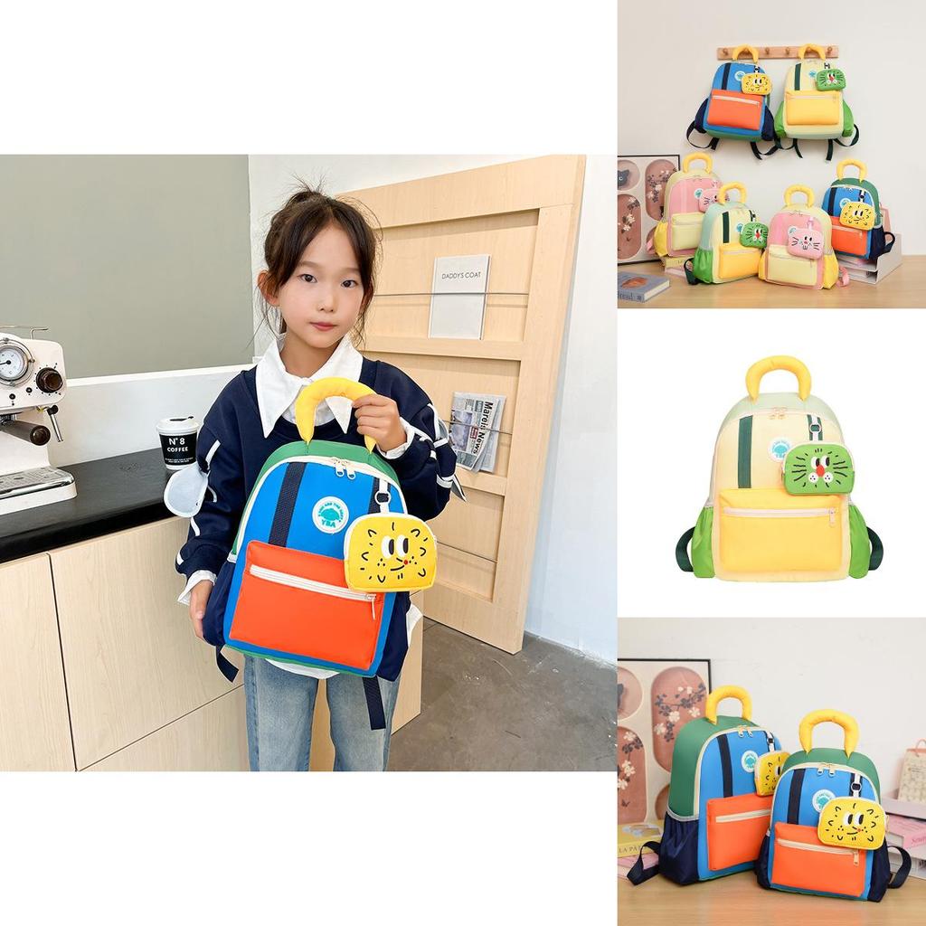Adorable Colorful Nylon Children's Backpack For Boys And Girls Perfect For School Use